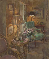 Der rosa Marmortisch